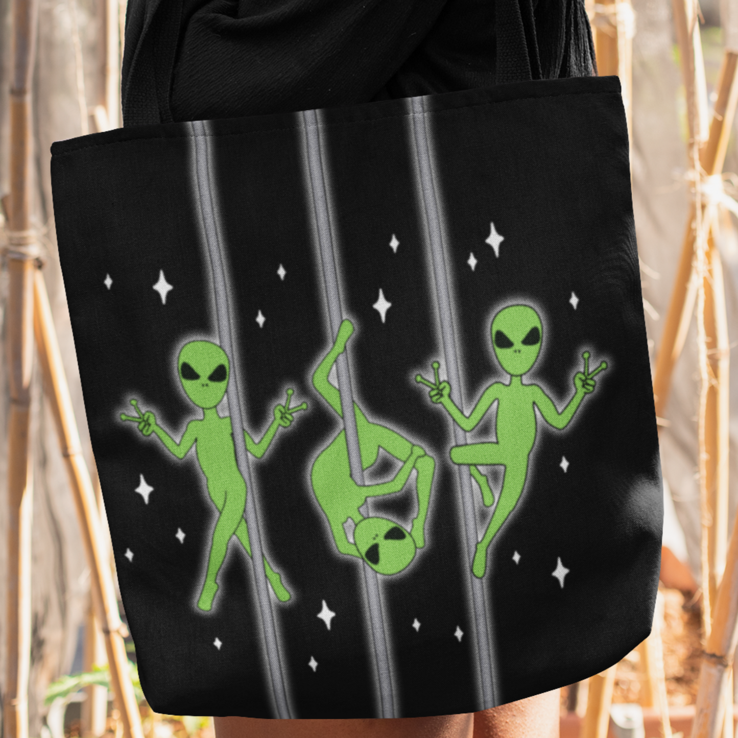 Pole Dancing Alien Tote