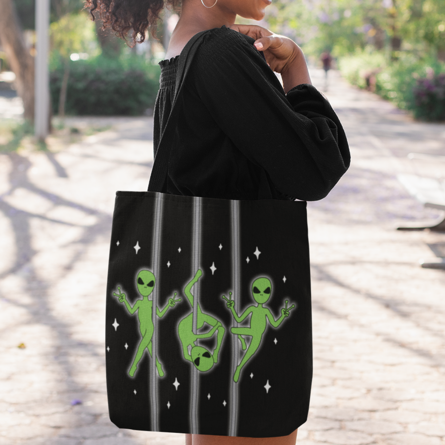 Pole Dancing Alien Tote