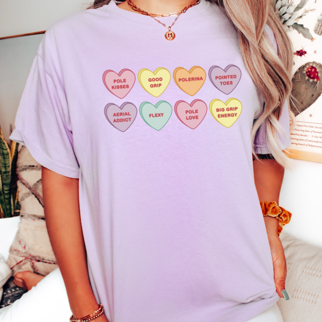 Comfort Colors® Candy Hearts Shirt