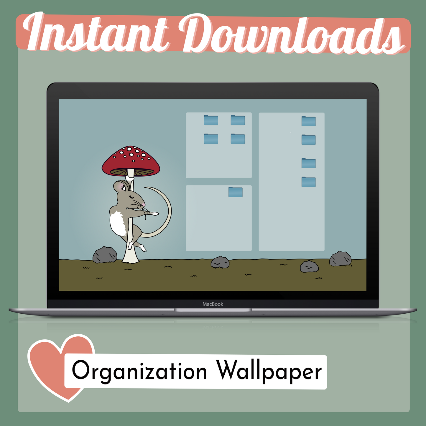 Mouse Mushroom Instant Download Pack