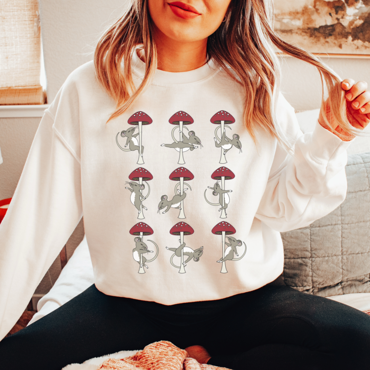 Mouse Mushrooms Sweatshirt