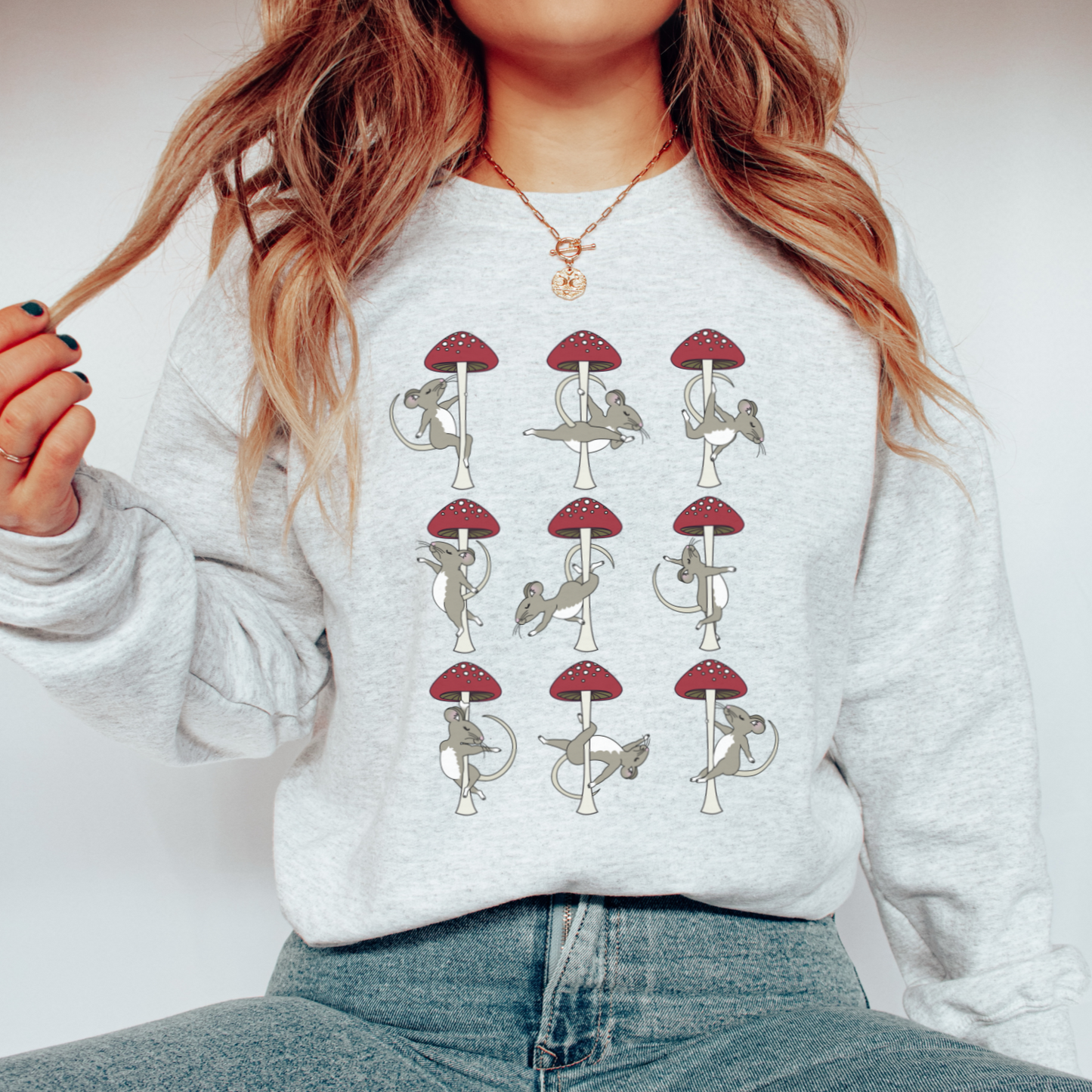 Mouse Mushrooms Sweatshirt