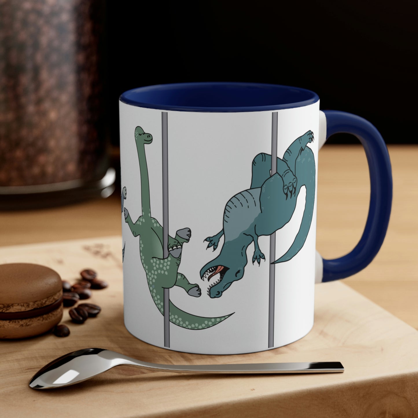 Pole Dancing Dinosaurs Mug