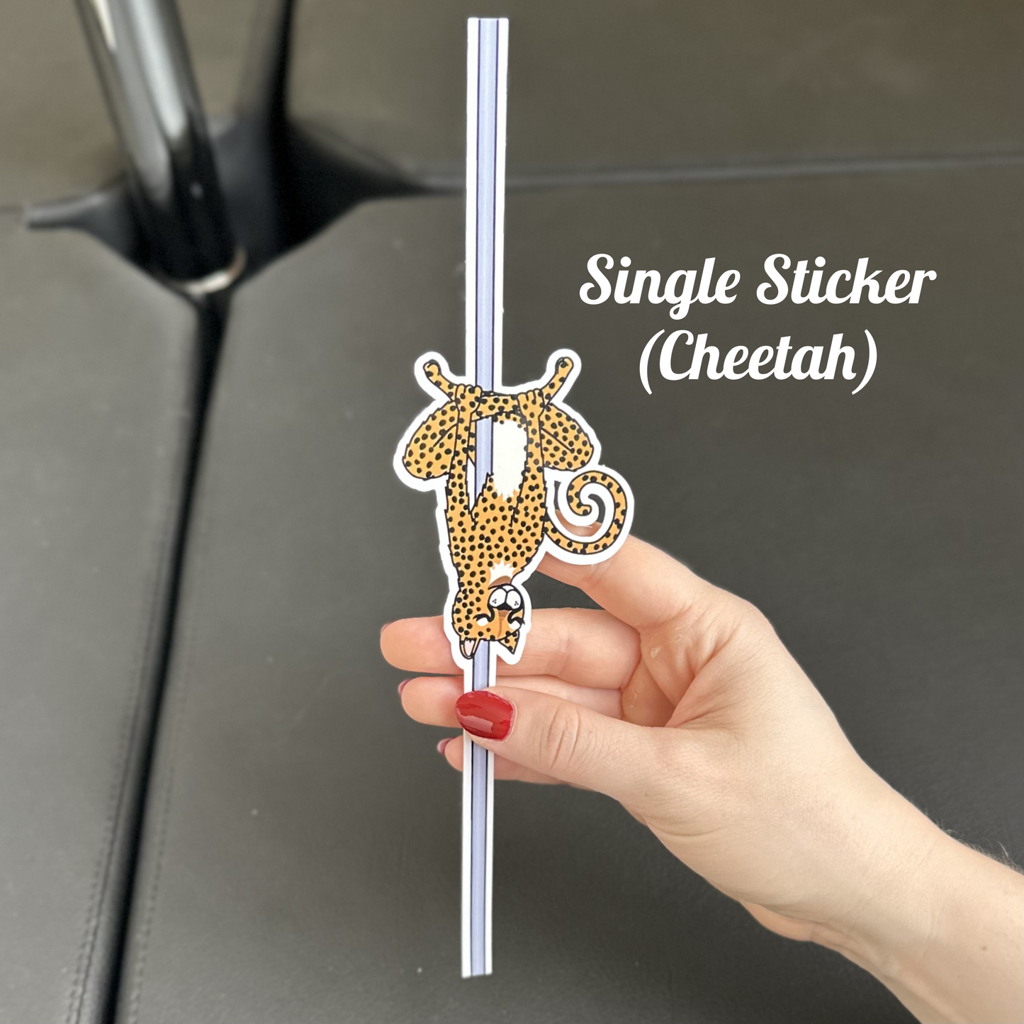 Big Cats Pole Dancing Single Sticker