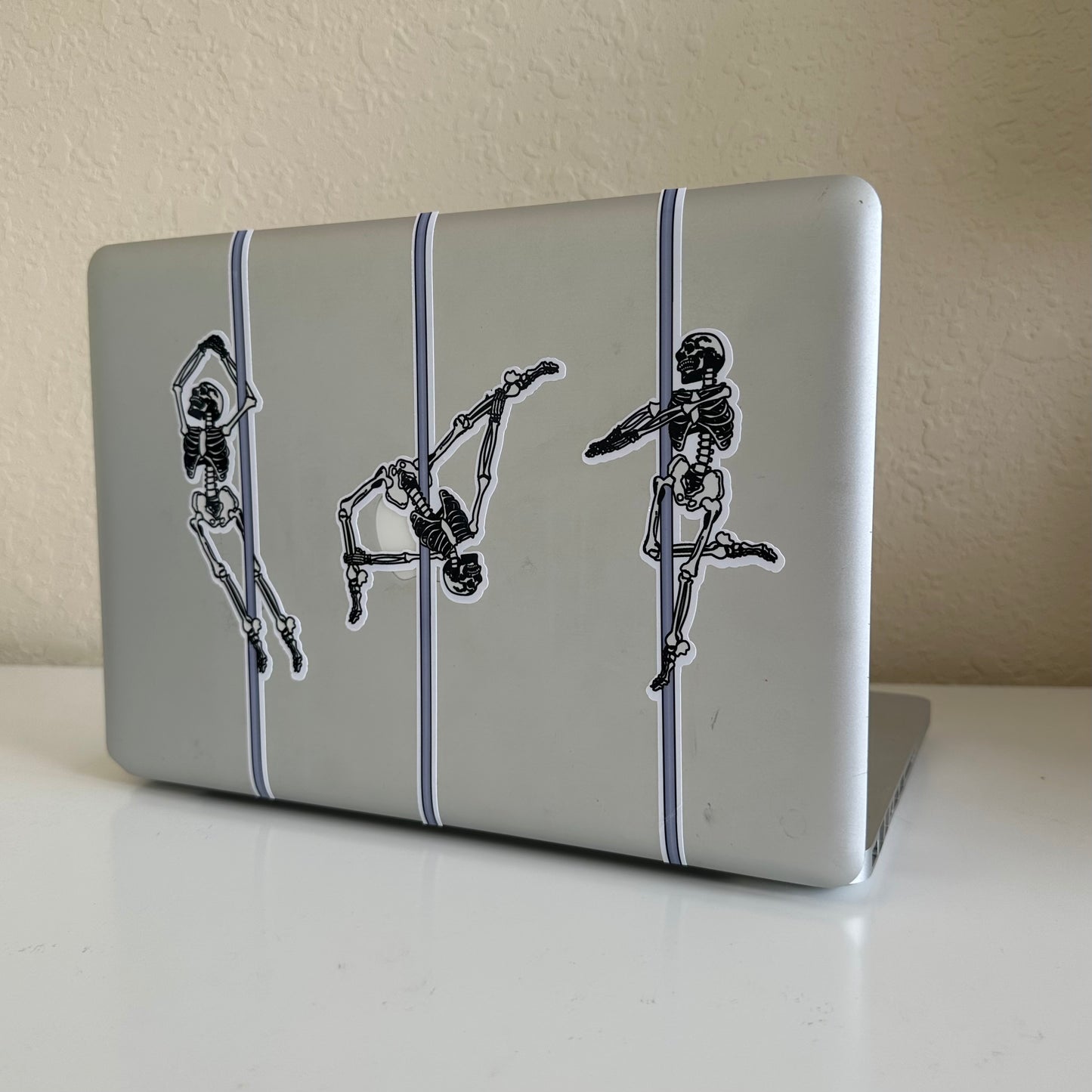 Skeleton Pole Dancing Single Sticker