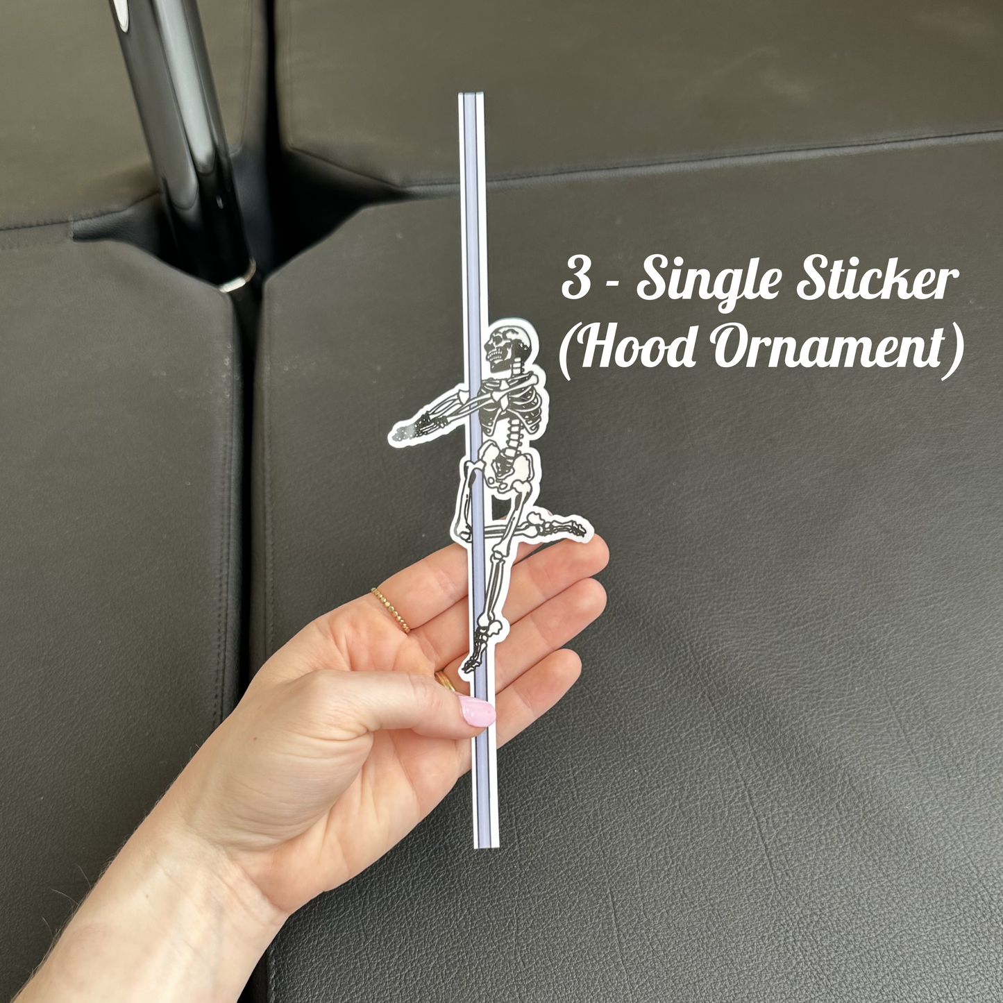 Skeleton Pole Dancing Single Sticker