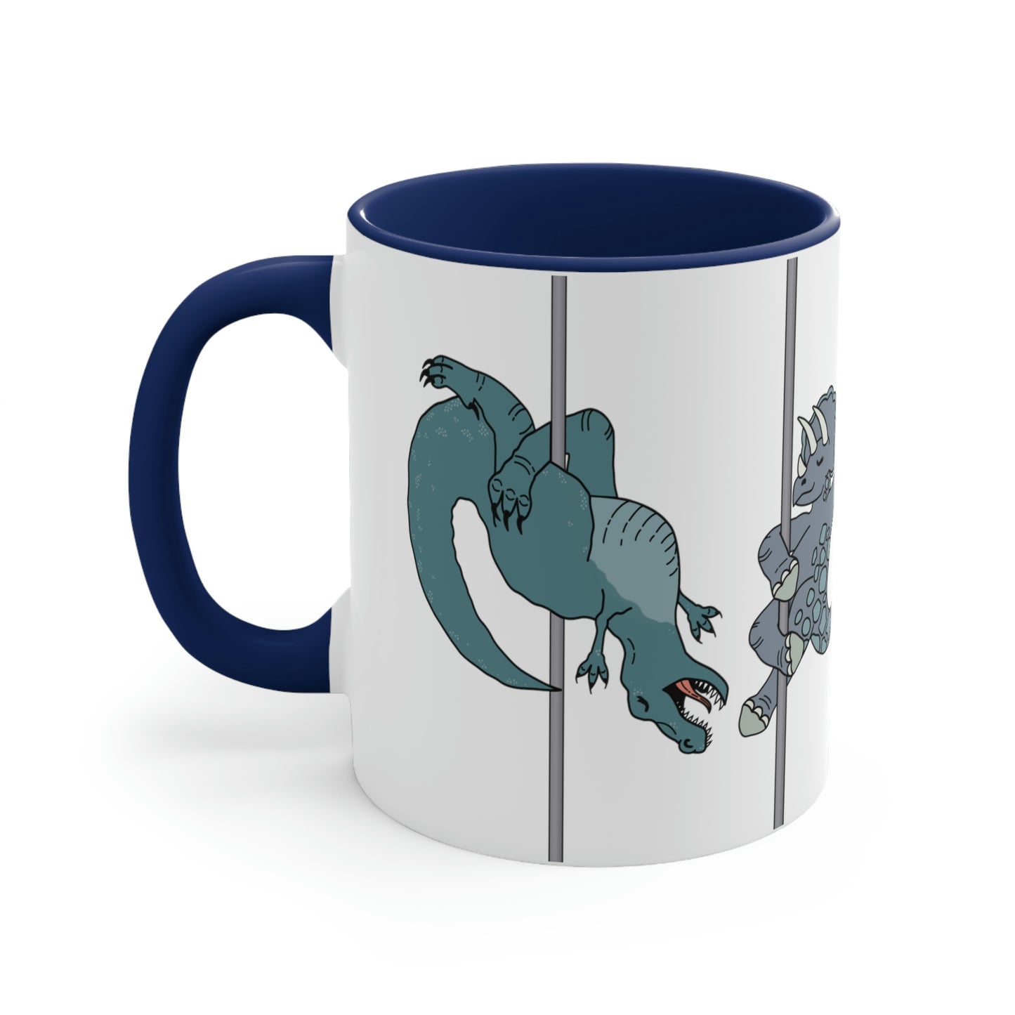 Pole Dancing Dinosaurs Mug