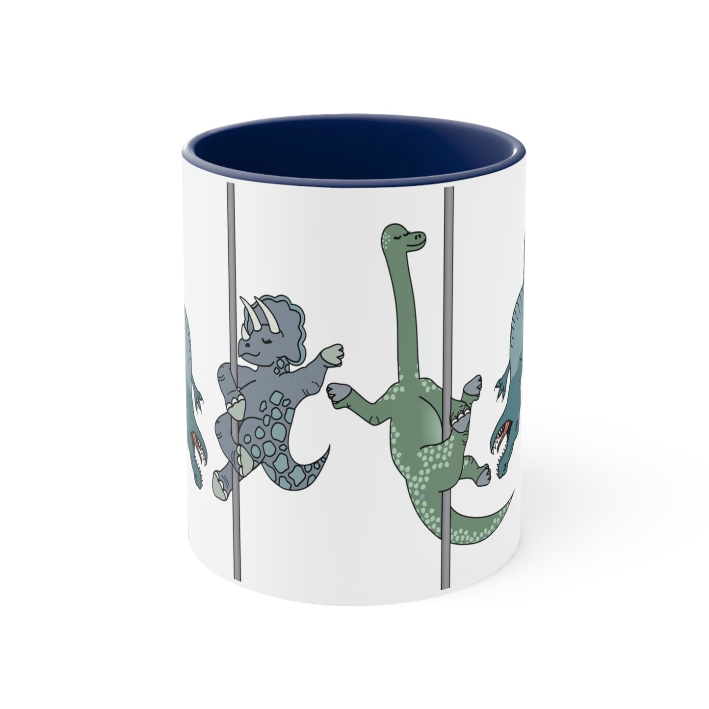 Pole Dancing Dinosaurs Mug