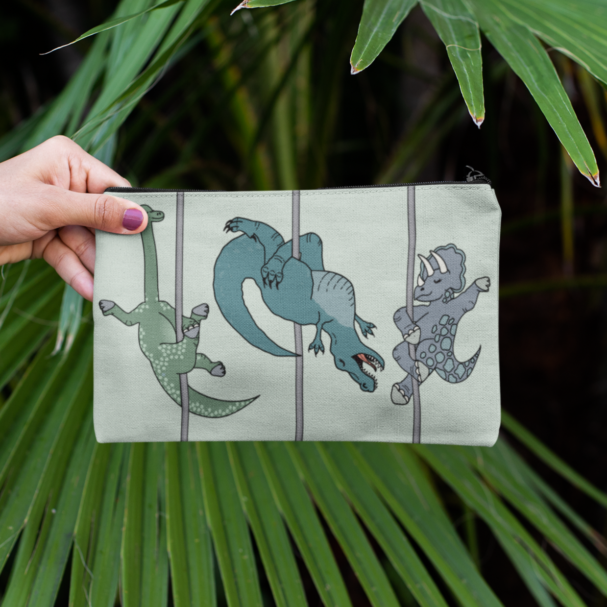 Pole Dancing Dinosaurs Grip Bag