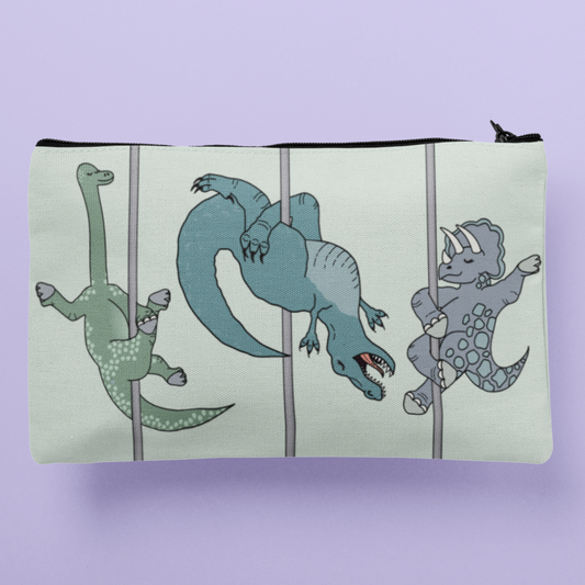 Pole Dancing Dinosaurs Grip Bag