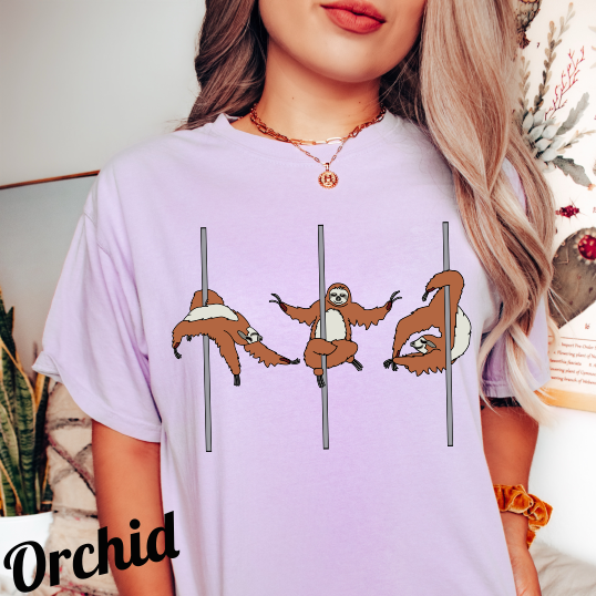 Comfort Colors® Pole Dancing Sloths T-Shirt