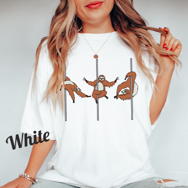 Comfort Colors® Pole Dancing Sloths T-Shirt